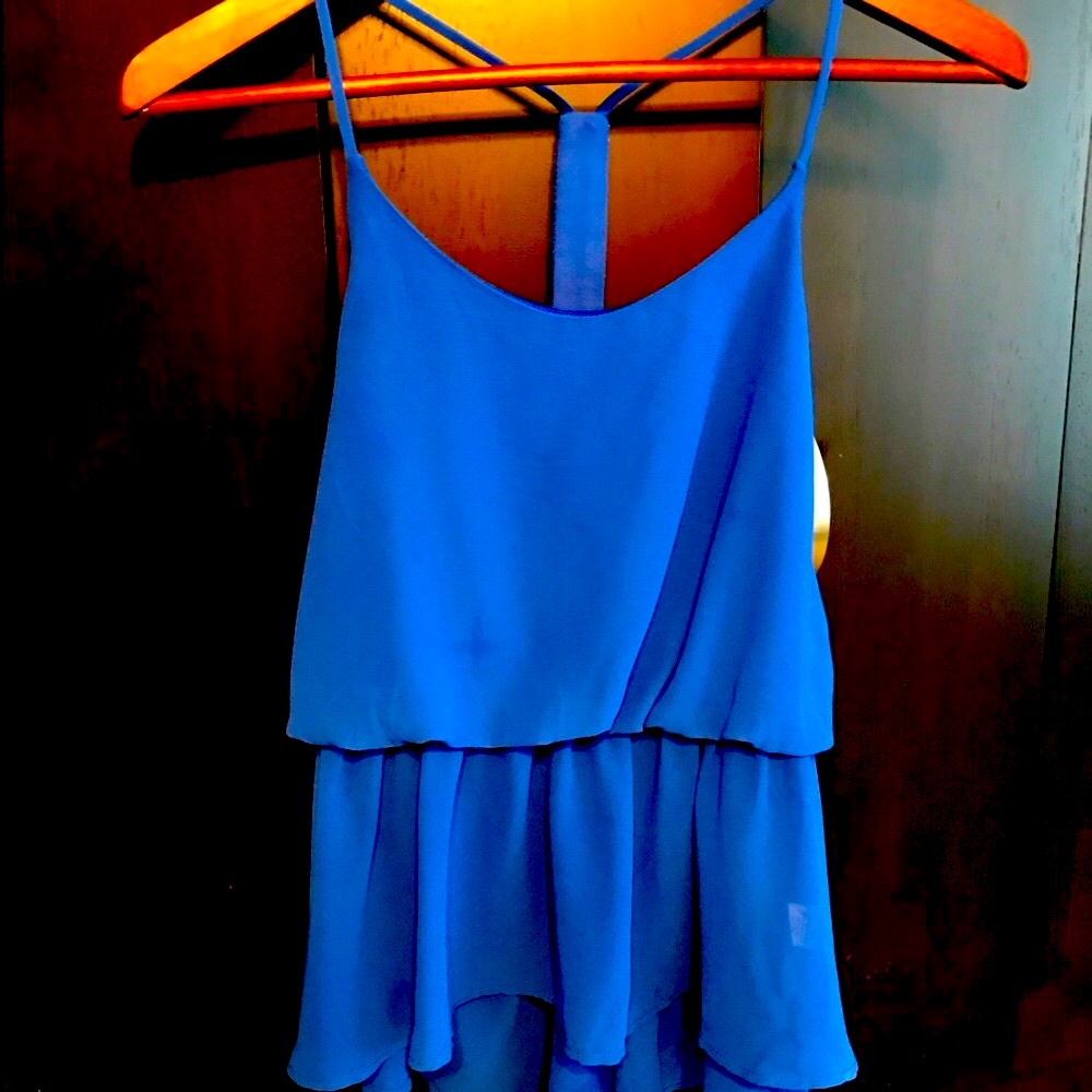 Gorgeous boutique royal blue tank top